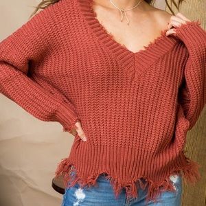 Frayed Sweater